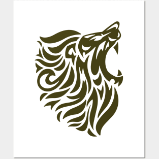 African Lion Inspired Posters and Art